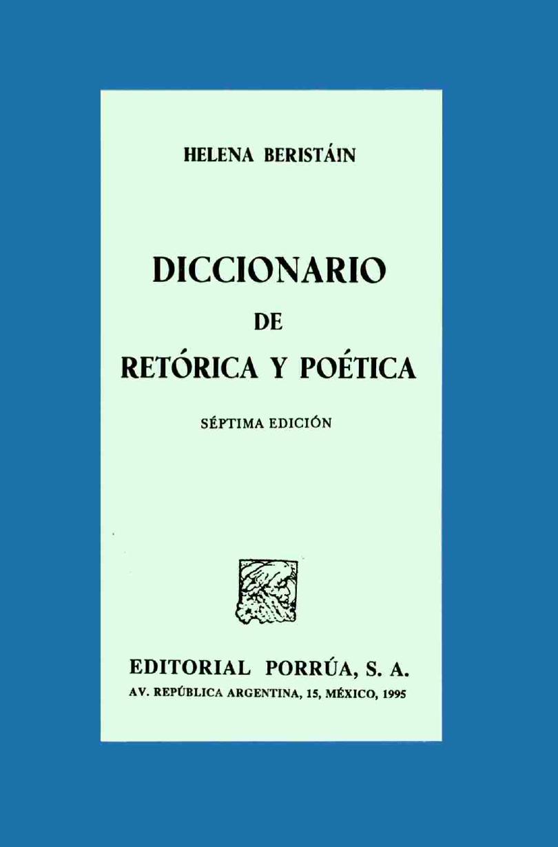 Diccionario de retórica y poética